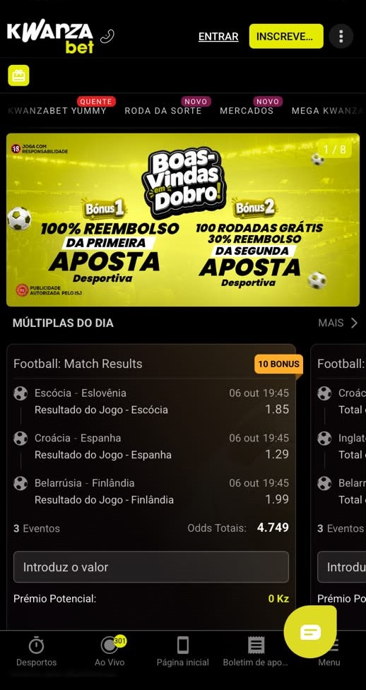 A Kwanzabet é uma nova casa a operar em Angola, é licenciada e regulada pelo Instituto de Supervisão de Jogos de Angola, de acordo com a licença de jogos online N.° 9845204240/153/MF/24.
